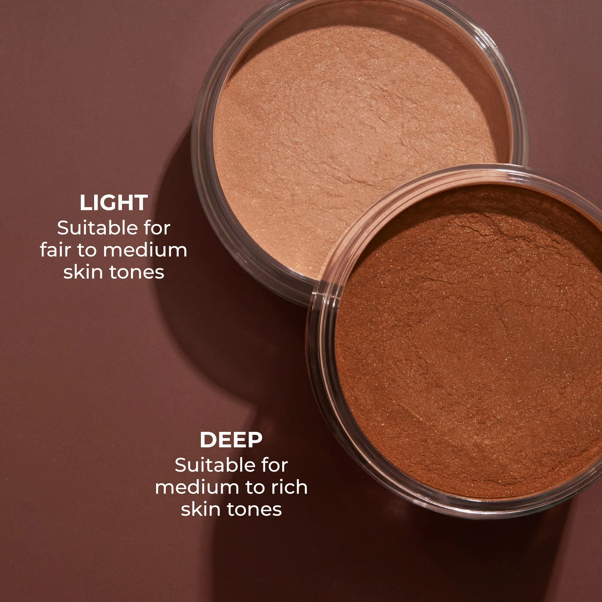 COVER FX Illuminating Setting Powder Duo - Deep- Lightweight Finishing Powder - Sets Makeup All-Day