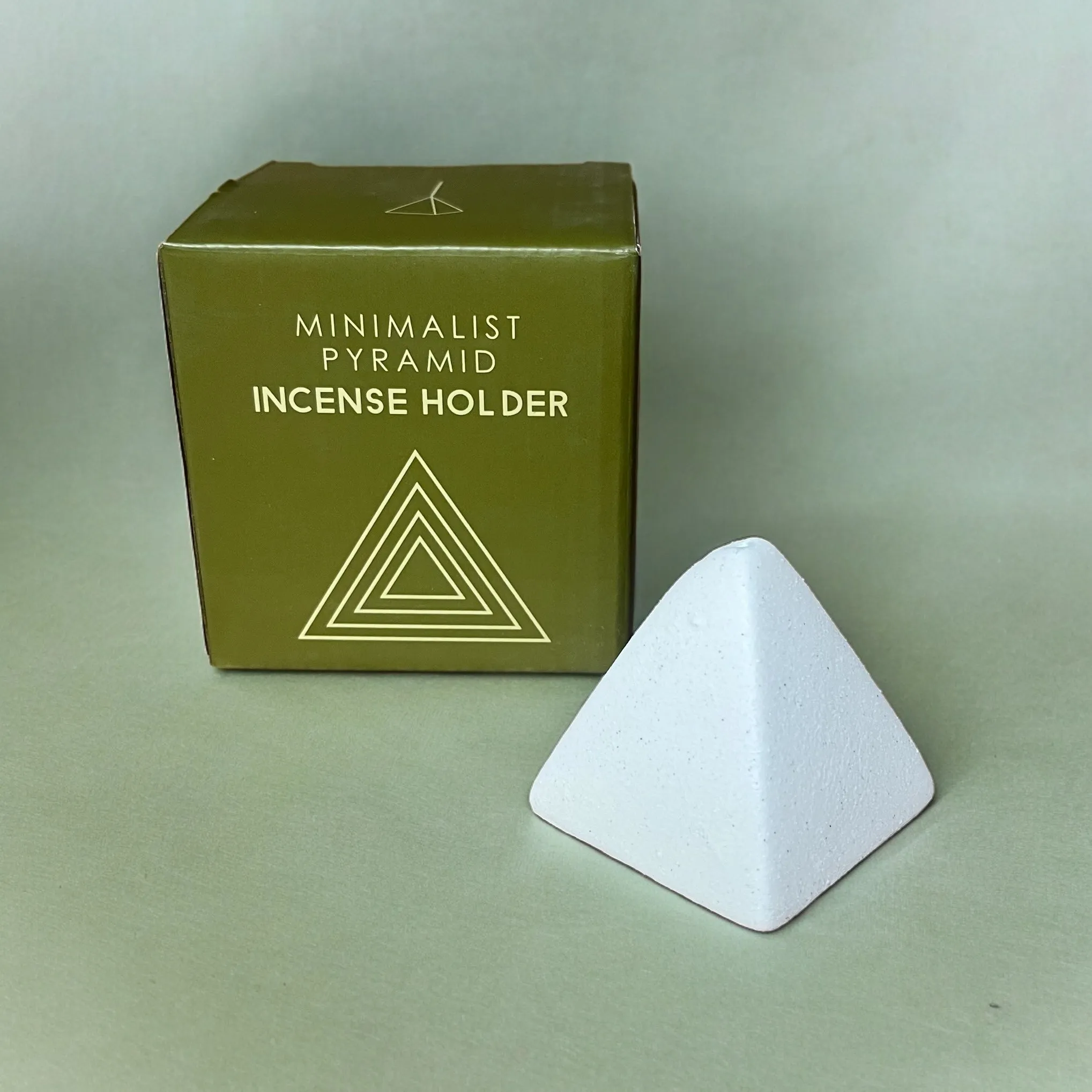 Cream Speckle Pyramid Incense Holder