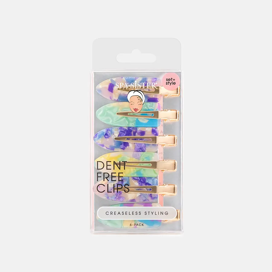 Creaseless Hair Clips 6pc