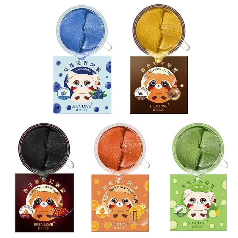 Crystal Collagen Anti Wrinkle Anti Aging Snail Serum Moisturising Eye Mask Patch
