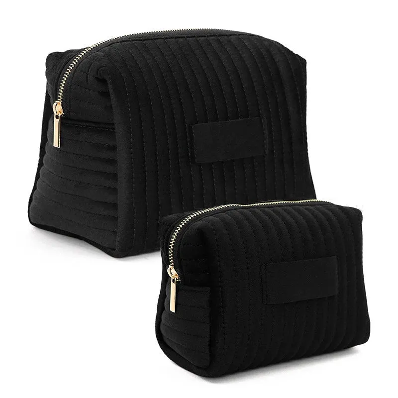 Custom Name Makeup Bag, Zipper Makeup Velvet Bag
