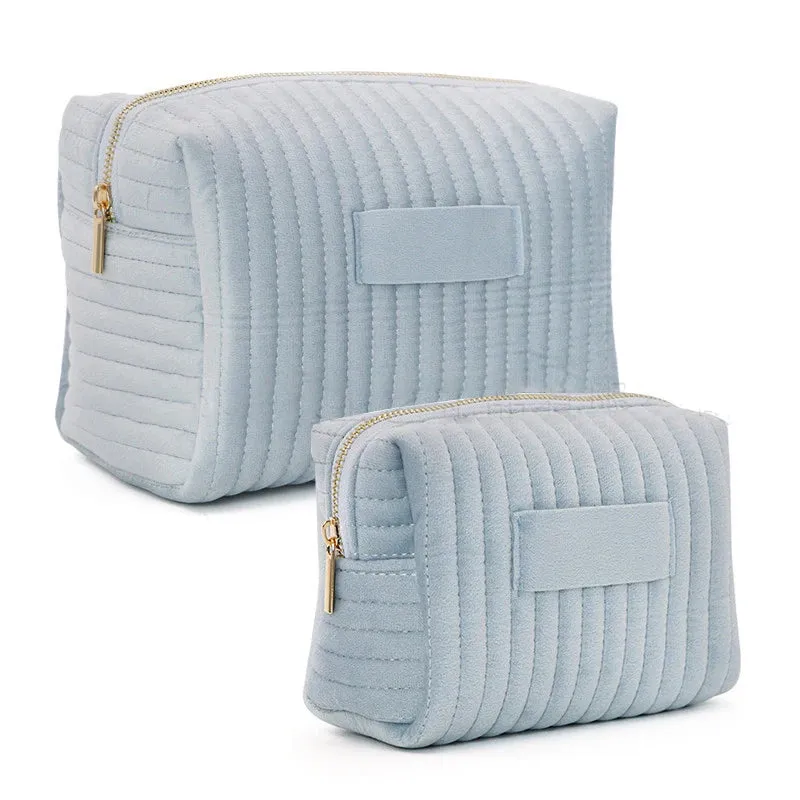 Custom Name Makeup Bag, Zipper Makeup Velvet Bag
