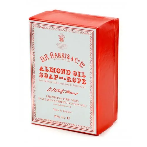 D R Harris Almond Oil Soap On A Rope | 200g