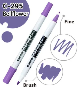 DELETER NEOPIKO-Color Bellflower (C-295) Alcohol-based Dual Tipped Marker
