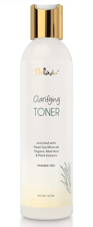 Deluvia Clarifying Toner for Face, Hydrating Face Toner for Sensitive, Dry, Aging Skin. Facial Toner & Pore Cleanser for Face, Alcohol Free Toner, Face Toner for Women & Men. Skincare Hydrating Toner.