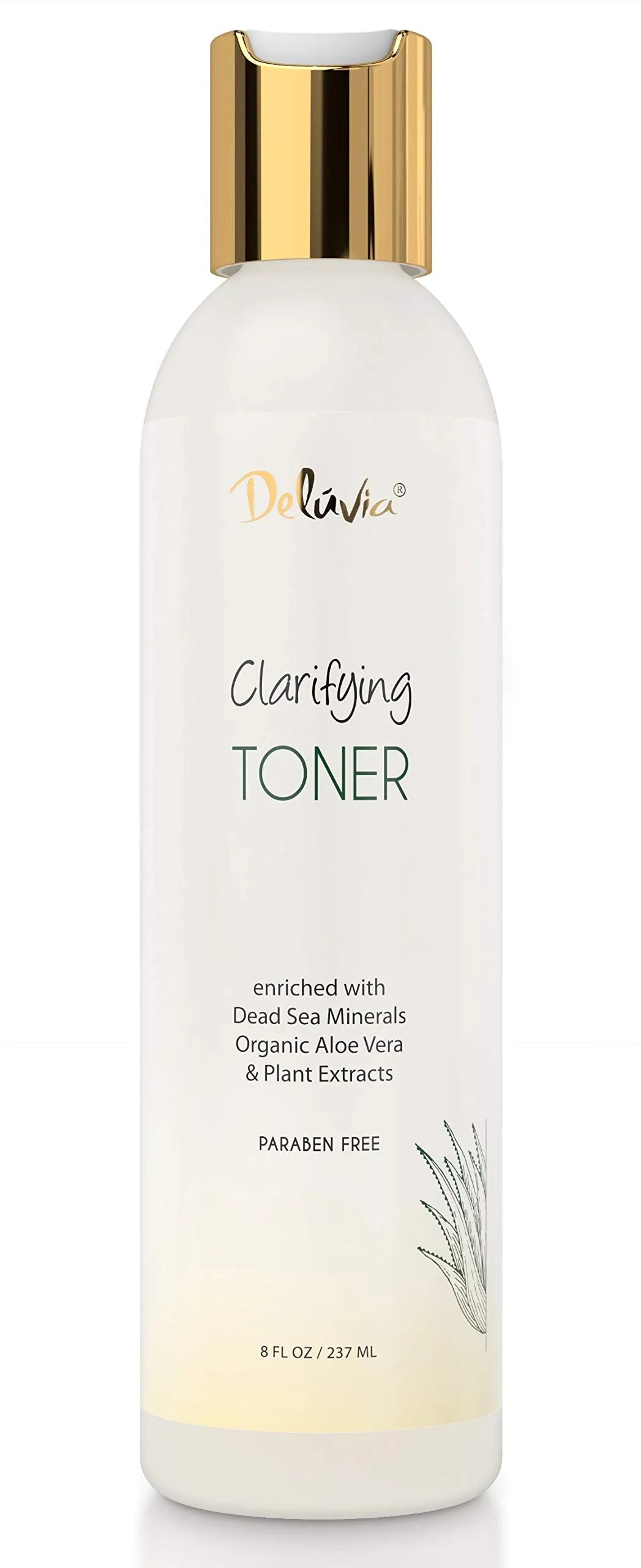 Deluvia Clarifying Toner for Face, Hydrating Face Toner for Sensitive, Dry, Aging Skin. Facial Toner & Pore Cleanser for Face, Alcohol Free Toner, Face Toner for Women & Men. Skincare Hydrating Toner.