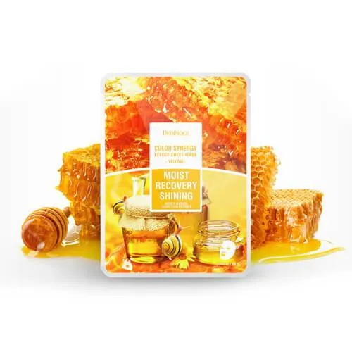 DEOPROCE Color Synergy Mask YELLOW: Honey and SnaiI Mucin,1pc