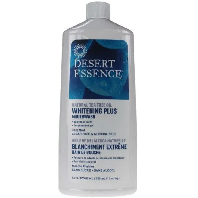 Desert Essence Mouthwash Whitening Plus Cool Mint 480mL