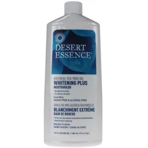 Desert Essence Mouthwash Whitening Plus Cool Mint 480mL