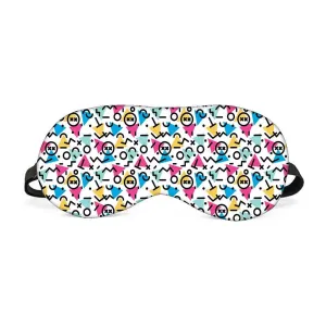 Designer Travel Eye Mask for Sleeping - Mathematical Signs - Made in India