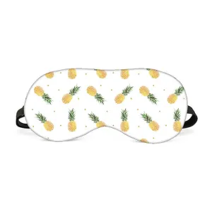Designer Travel Eye Mask for Sleeping - Pineapples - Made in India