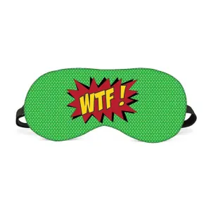 Designer Travel Eye Mask for Sleeping - WTF - Made in India