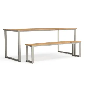 Dining Table Nº 1 - Powder Coated / Solid Oak