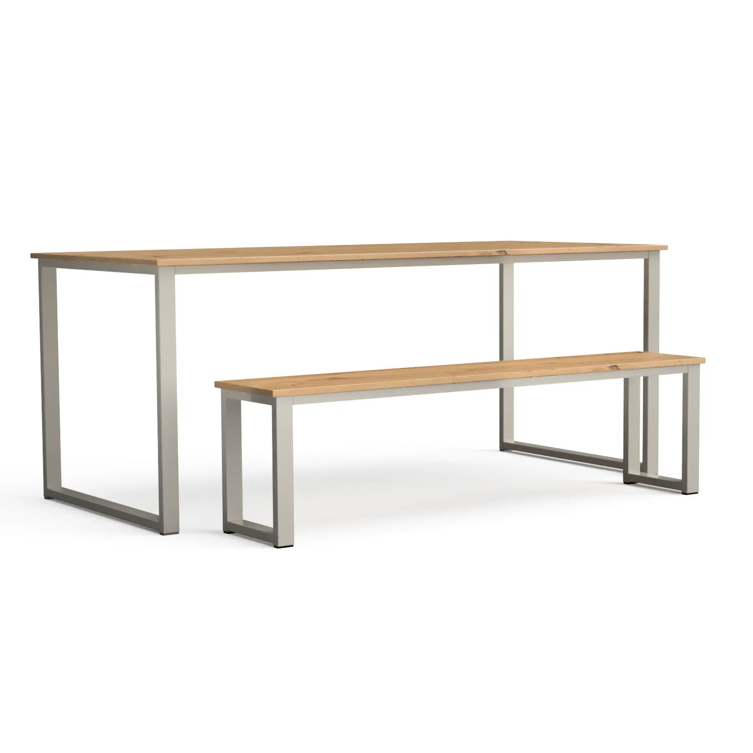 Dining Table Nº 1 - Powder Coated / Solid Oak