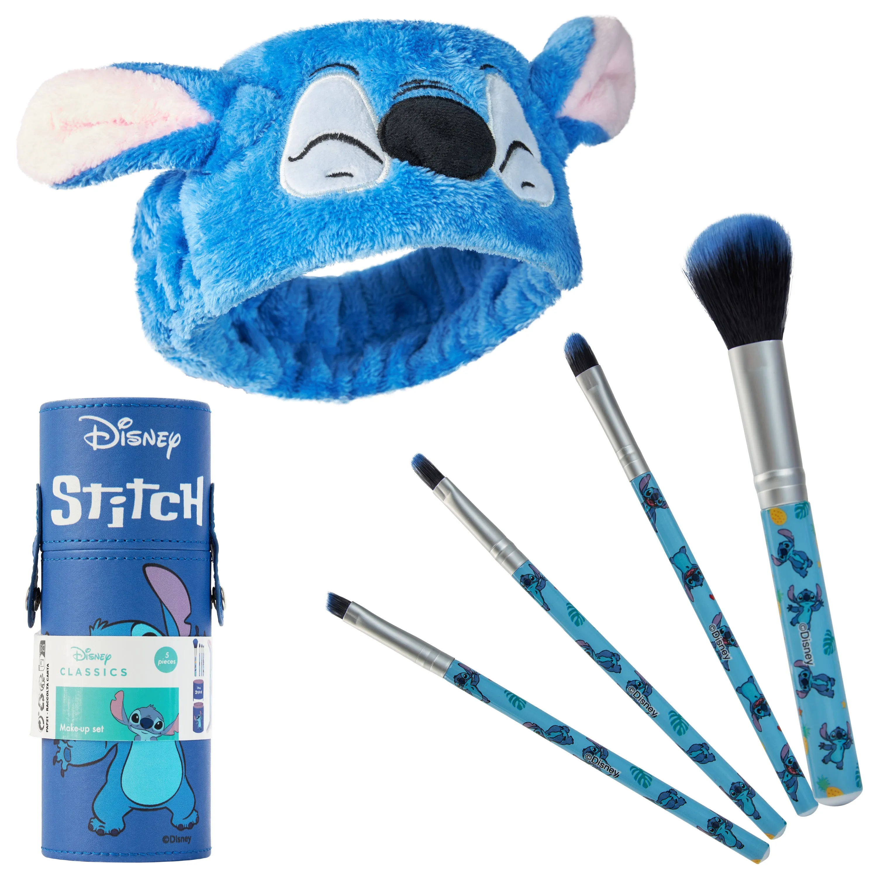 Disney Stitch Makeup Brush Set for Women - Blue