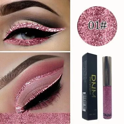 DNM - Liquid Crystal Liner Shimmer Glitter Eyeliner  Pink