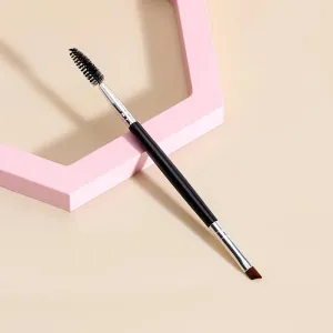 Double Ended Eyebrow Brush Angled Eyebrow Powder Brush Spiral Spoolie Brush Eyelash Brush For Eye Makeup