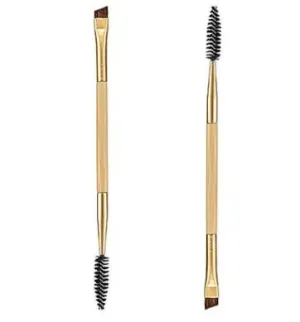 Double eyebrow brush Bamboo handle double eyebrow brush Eyebrow brush   eyebrow comb Eyebrow brush Eyelash brush dual purpose brush