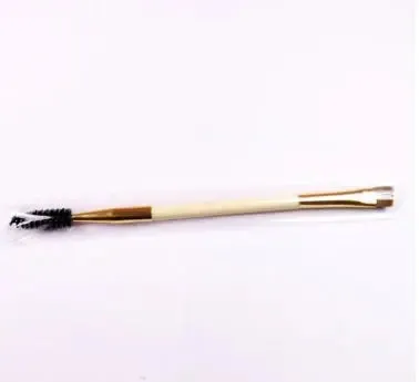 Double eyebrow brush Bamboo handle double eyebrow brush Eyebrow brush   eyebrow comb Eyebrow brush Eyelash brush dual purpose brush