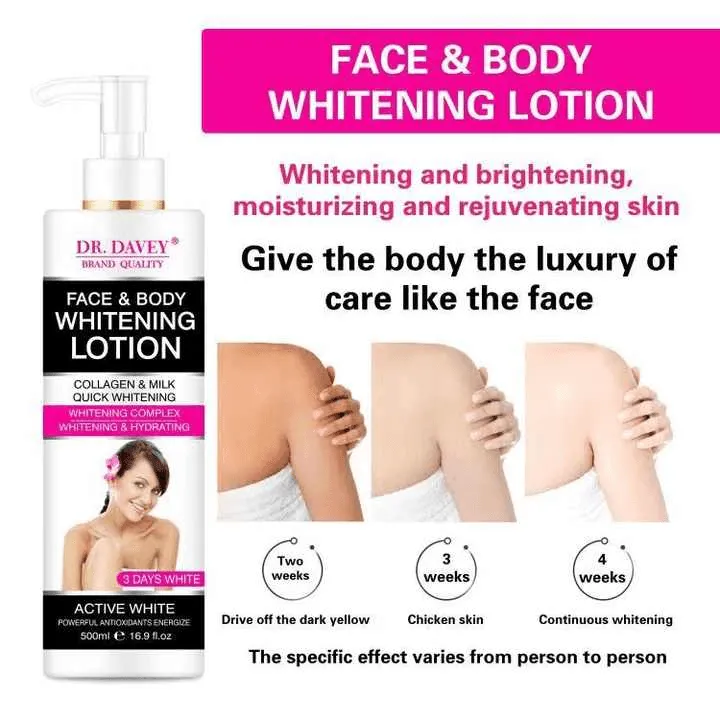 Dr. Davey Collagen Face & Body Whitening Lotion - 500ml
