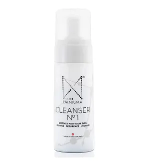 Dr. Nigma CLEANSER NO 1 with Zeolite, Glycolic Acid, Hyaluronic Acid for Gentle Exfoliation and Hydrating - 120 mL