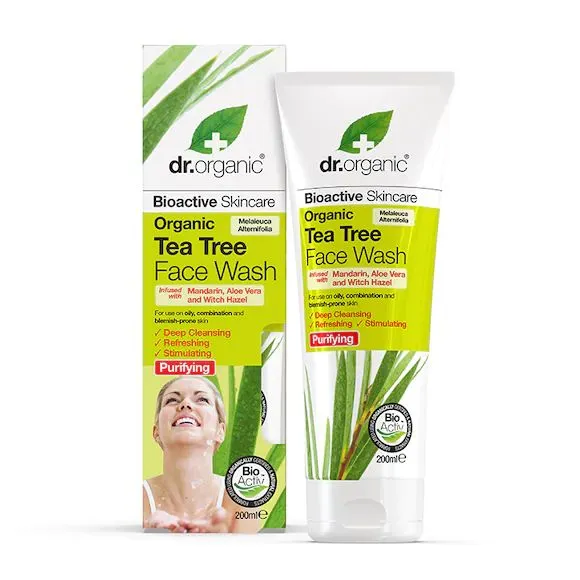 Dr Organic Tea Tree Face Wash 200ml