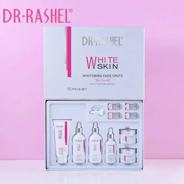 DR.RASHEL 10 PCS SET WHITE SKIN FADE SPOTS SKIN CARE WHITENING SERIES DRL- 1701