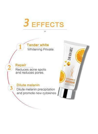 Dr.Rashel Vitamin C Brightening Anti Aging Whitening Cream For Private Parts - 80g×2Pcs (Offer)