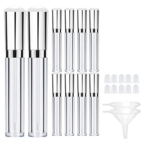 Empty Lip Gloss Tubes ULG 4ml Clear Lip Gloss Balm Containers Sliver