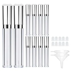 Empty Lip Gloss Tubes ULG 4ml Clear Lip Gloss Balm Containers Sliver
