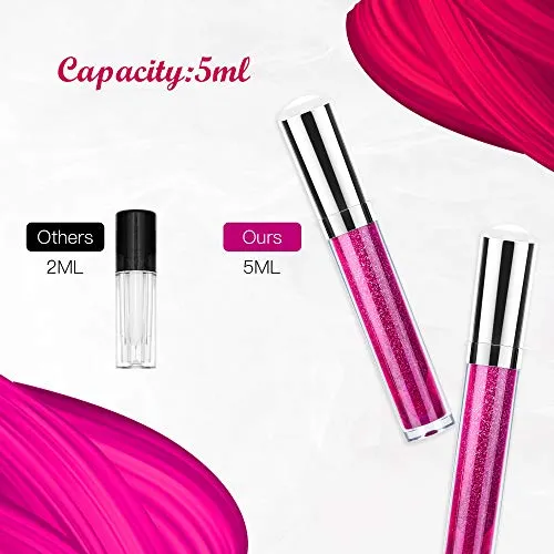 Empty Lip Gloss Tubes ULG 4ml Clear Lip Gloss Balm Containers Sliver
