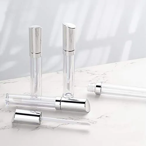 Empty Lip Gloss Tubes ULG 4ml Clear Lip Gloss Balm Containers Sliver