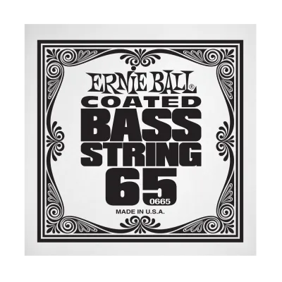 Ernie Ball 0665EB .065 Single Coated Nickel Wound Electric Bass String