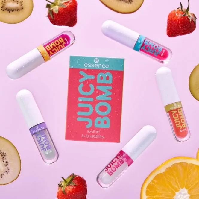 Essence Juicy Bomb Lip Oil Set 5 x 2.4ml