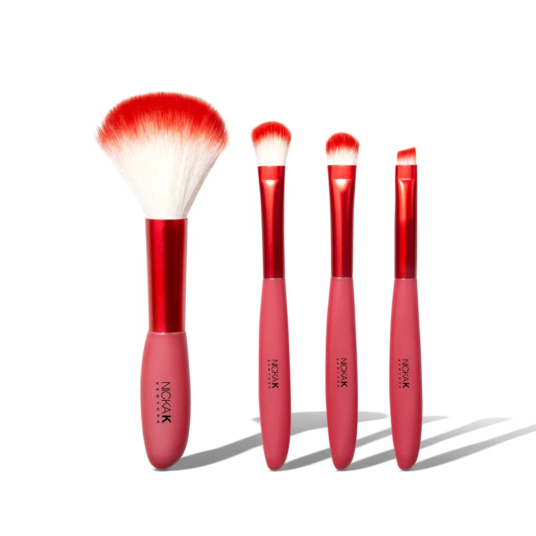 ESSENTIAL BRUSH KIT - Travel Size (Red)
