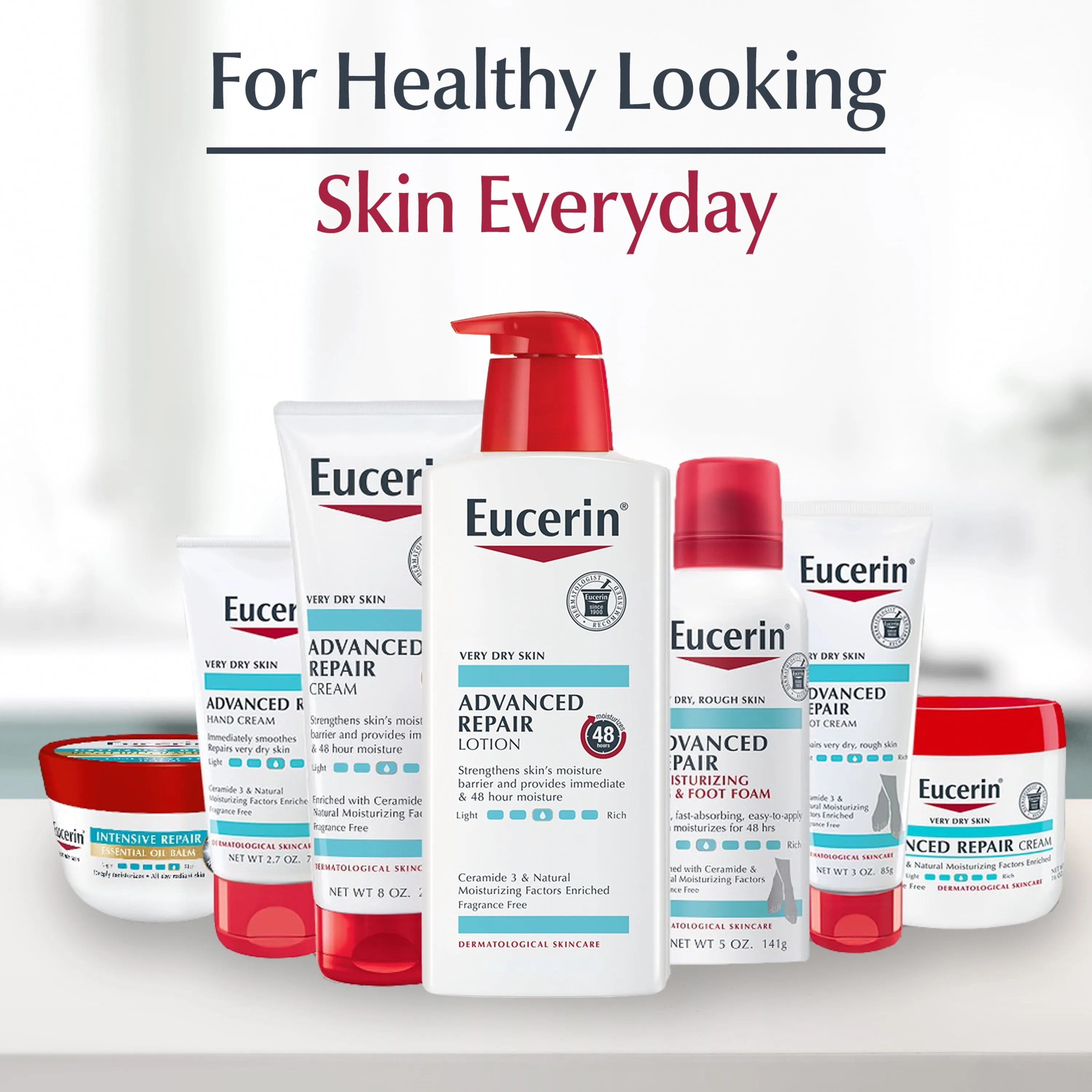 Eucerin Advanced Repair Body Cream, Body Cream for Dry Skin, 16 Oz Jar