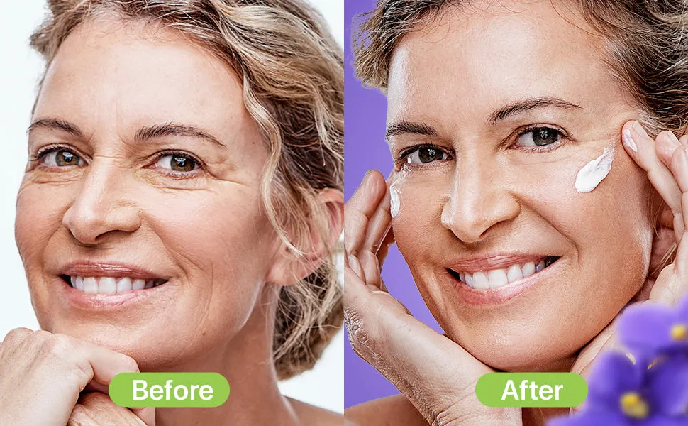 Eye Cream for Dark Circles & Puffiness - Day & Night Collagen Hydrating Caffeine Eye Cream for Wrinkles - Anti Aging Effect