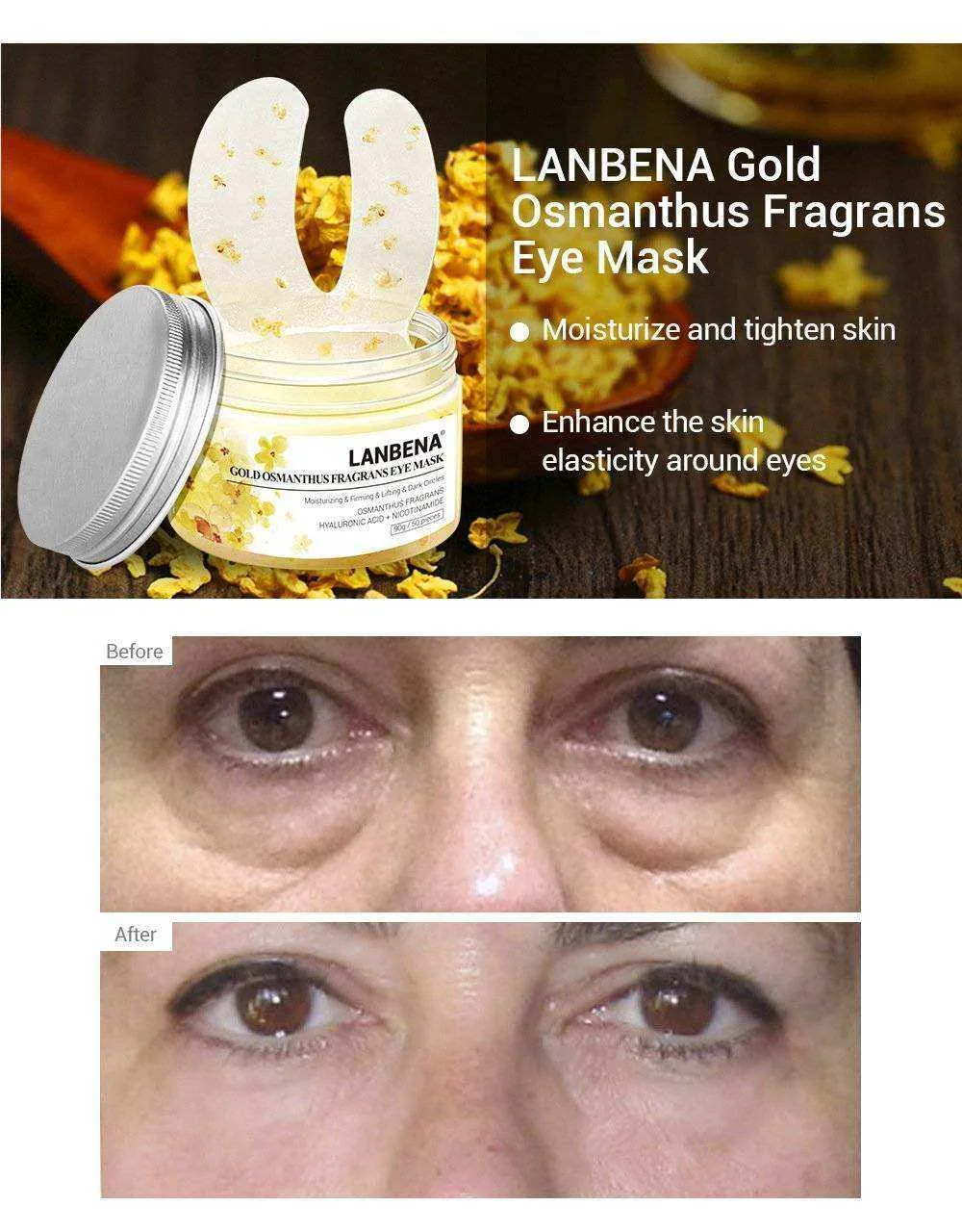 Eye Mask Collagen Eye Patch Skin Care Moisturizing Gel