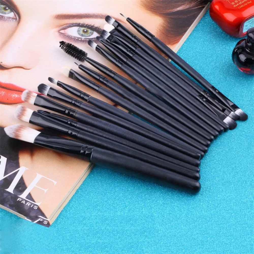 Eye Shadow Foundation eyeliner Eyebrow Lip Brush Makeup Brushes set Tools cosmetics Kits beauty Make Up Brush Set-15pcs/Set