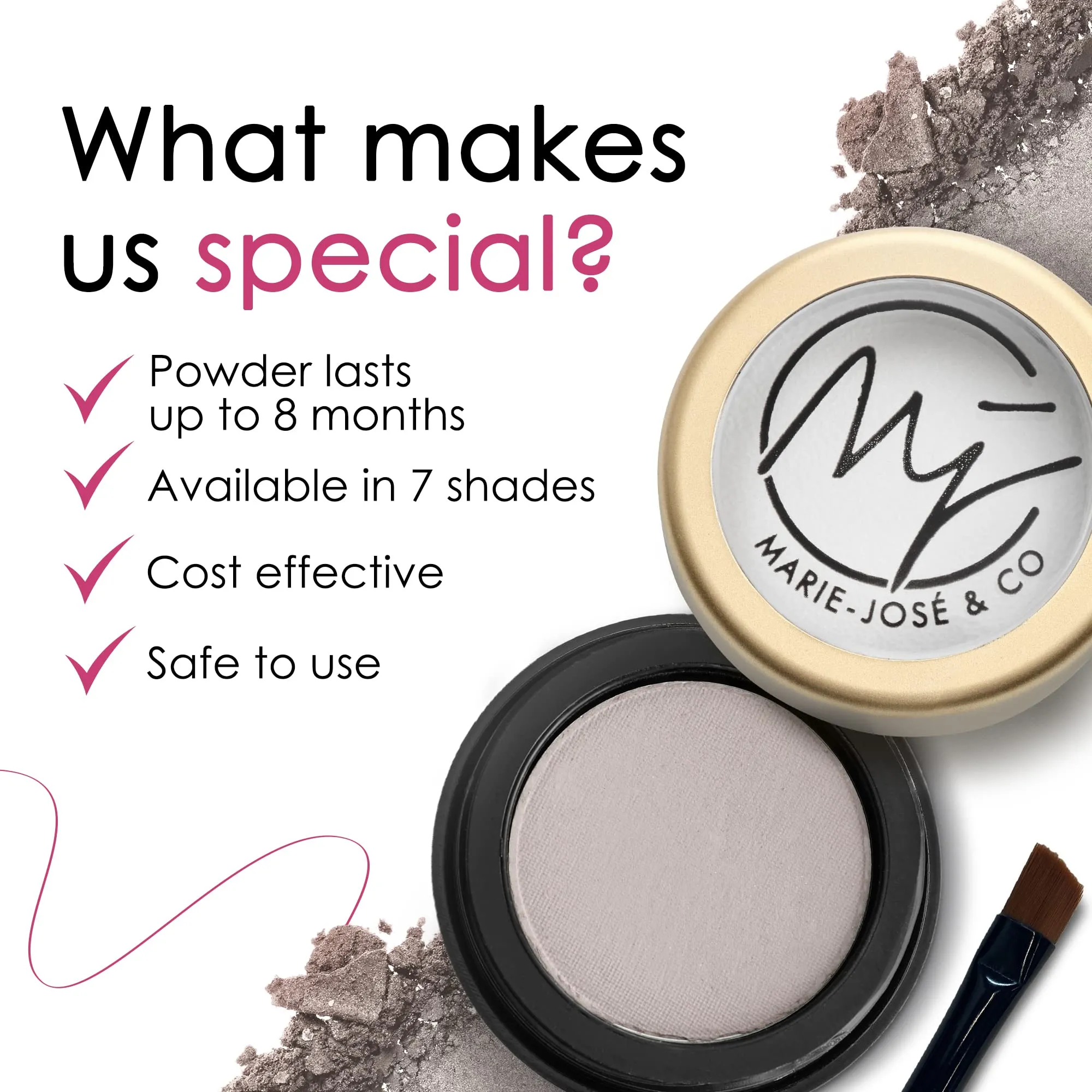 Eyebrow Powder Ash Blond - Effortless, Natural Brows - Marie-José & Co