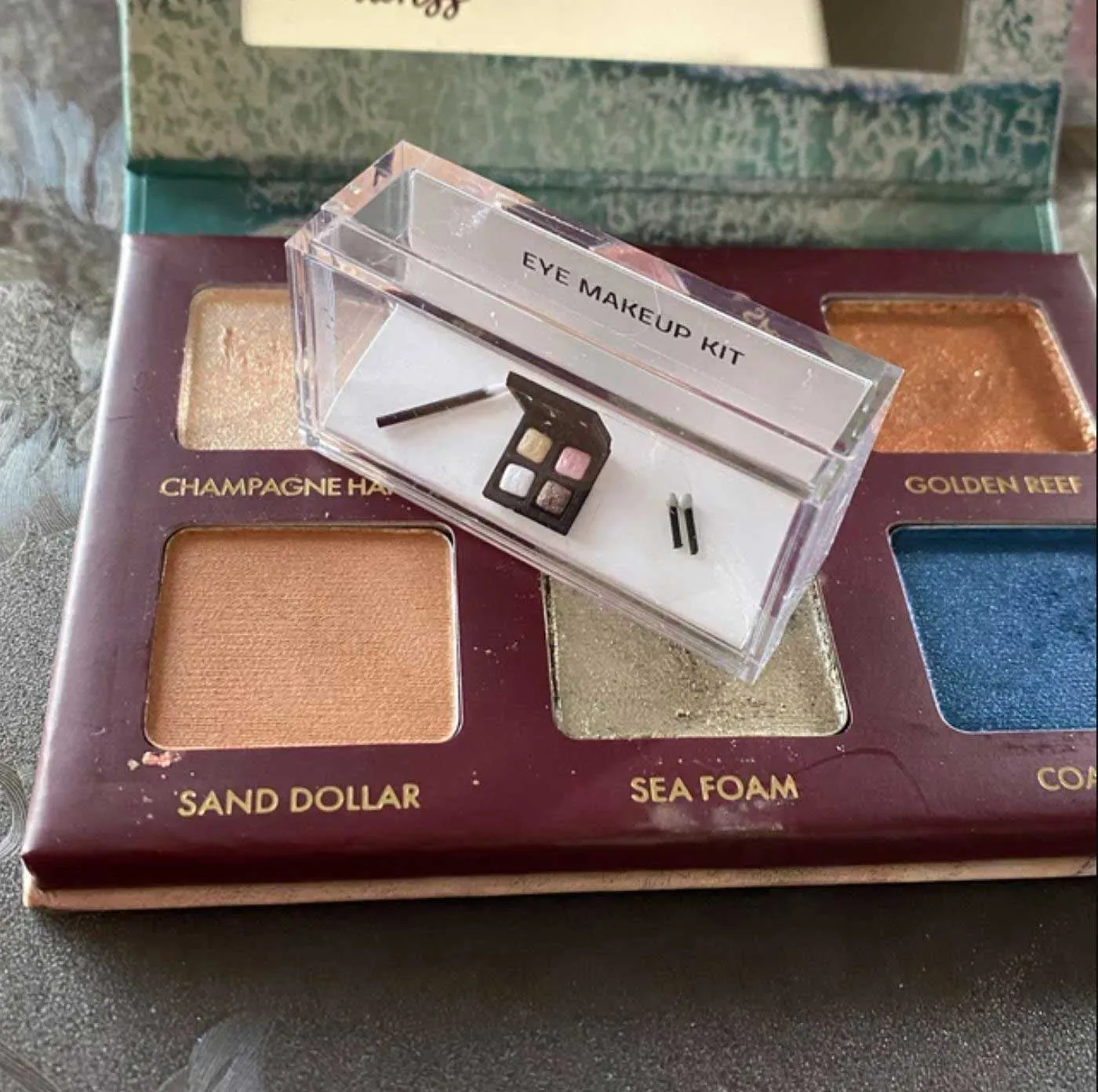 Eyeshadow Palette and Eye Liner Set Dollhouse Makeup