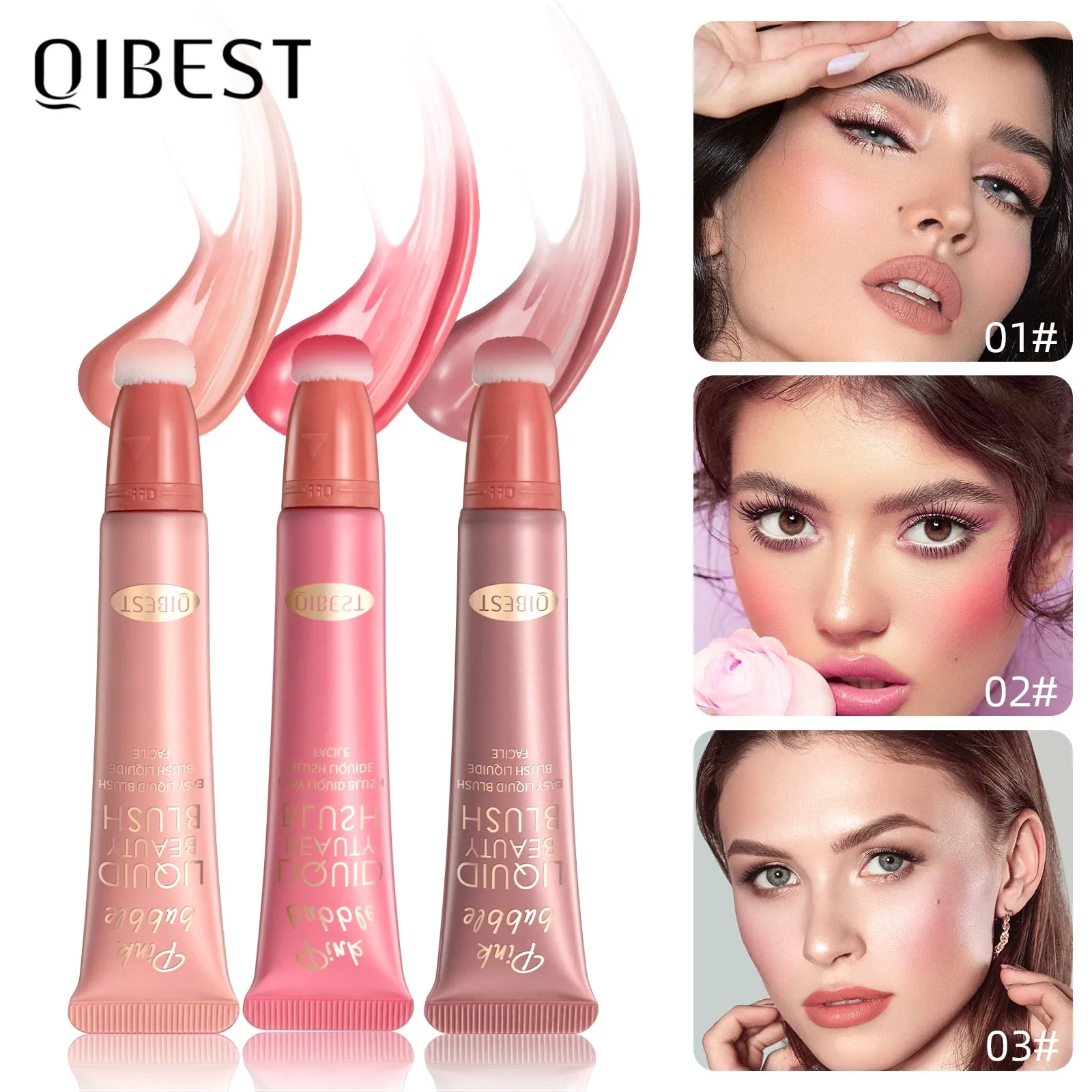 Face Cheek Contour Cream Makeup Blush Palette