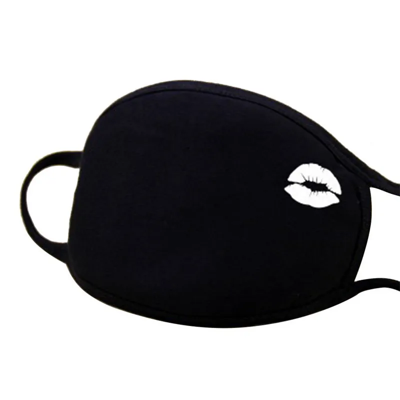 Face mask 3PC Simple Cotton Mask Simple Unisex Black Breathable Mouth