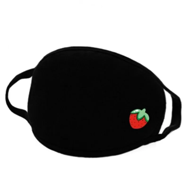 Face mask 3PC Simple Cotton Mask Simple Unisex Black Breathable Mouth