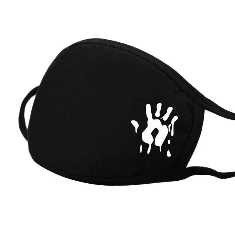 Face mask 3PC Simple Cotton Mask Simple Unisex Black Breathable Mouth
