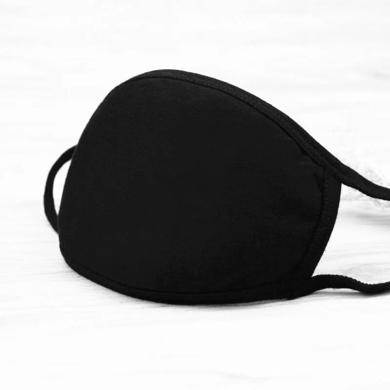 Face mask 3PC Simple Cotton Mask Simple Unisex Black Breathable Mouth