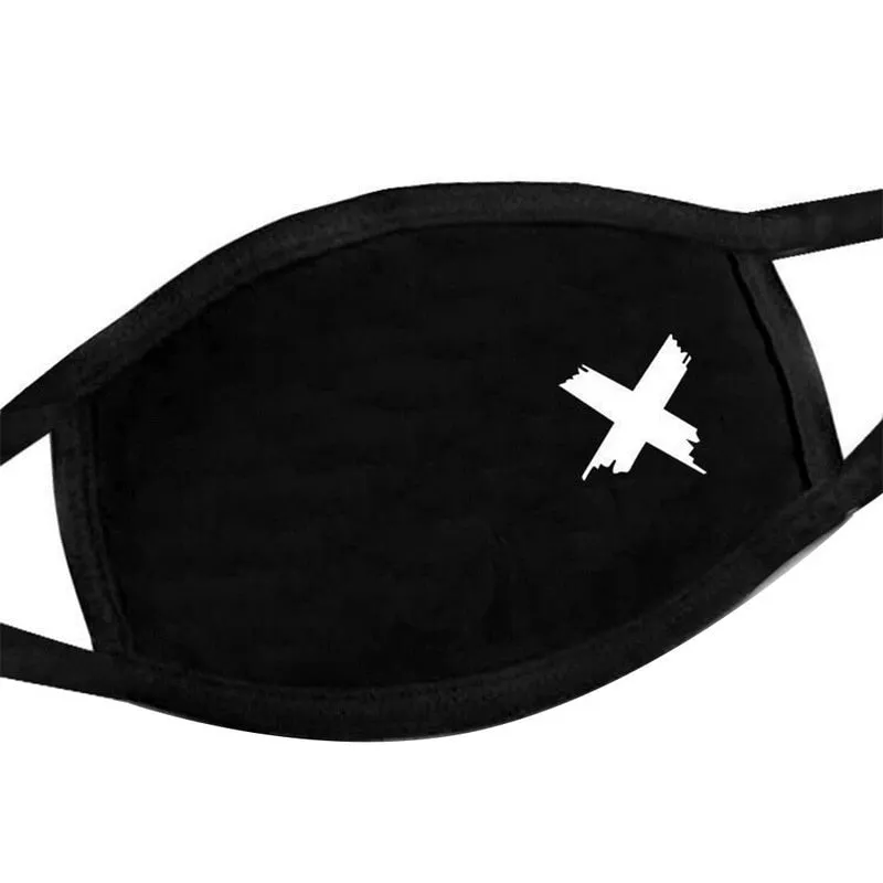 Face mask 3PC Simple Cotton Mask Simple Unisex Black Breathable Mouth