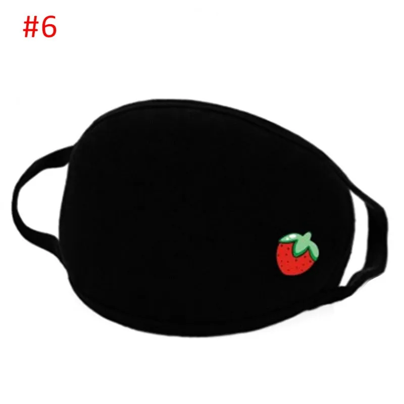 Face mask 3PC Simple Cotton Mask Simple Unisex Black Breathable Mouth