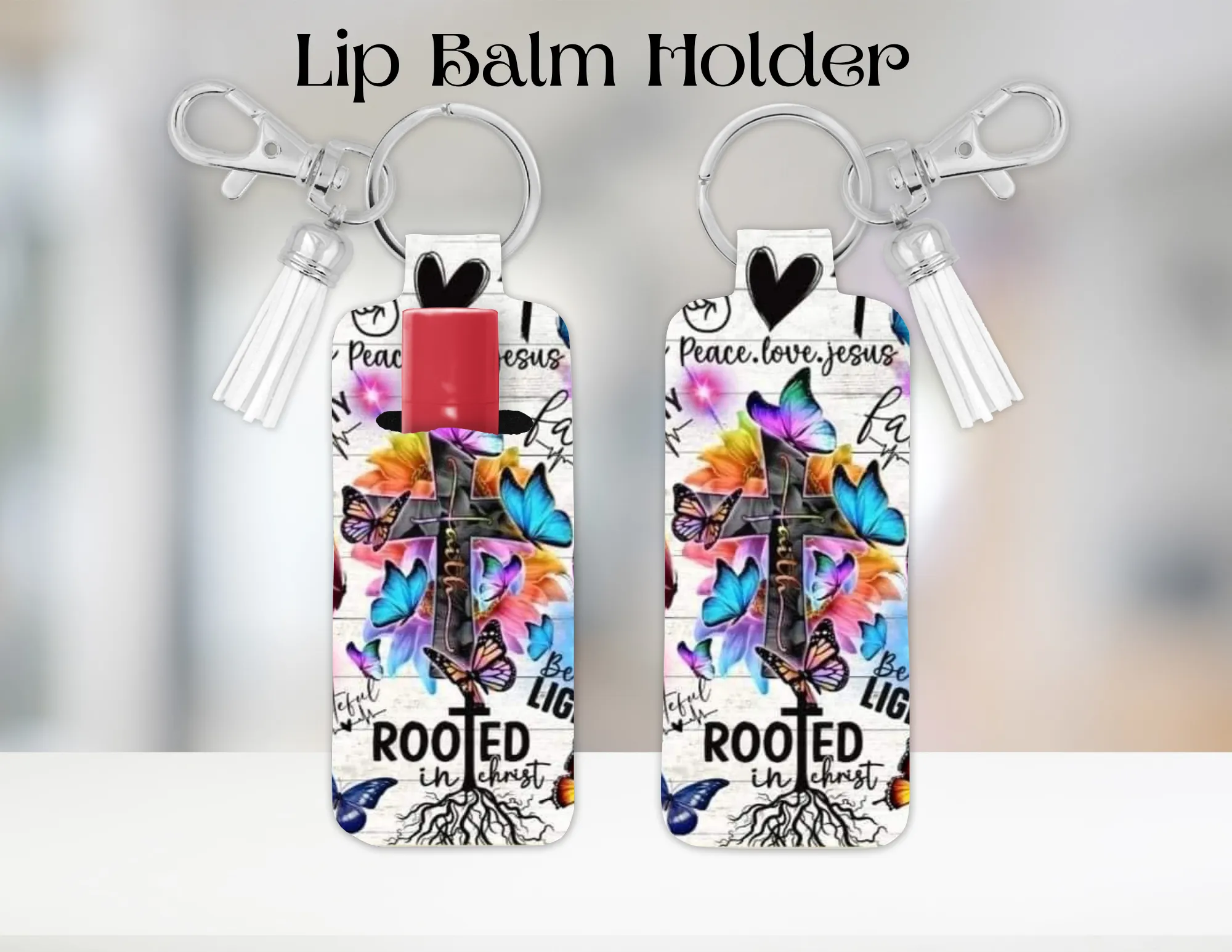 Faith Cross Lip Balm Holder