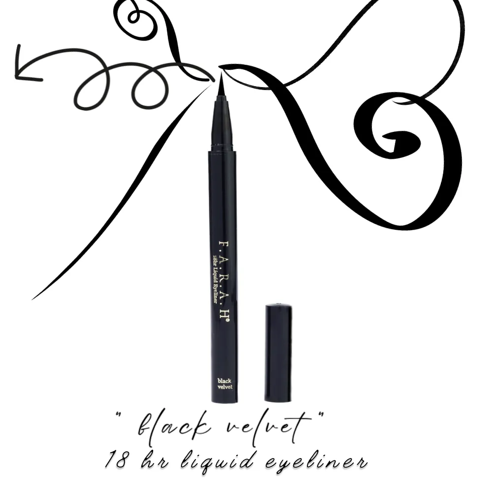F.A.R.A.H® 18HR Liquid Eyeliner in "Black Velvet"